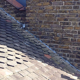 new tiled roof