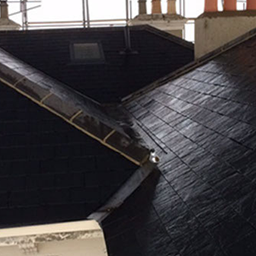 slate roof tiles and velux windows