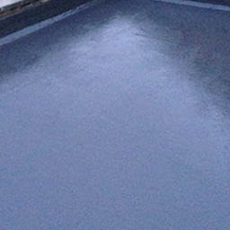 close up of flat roof